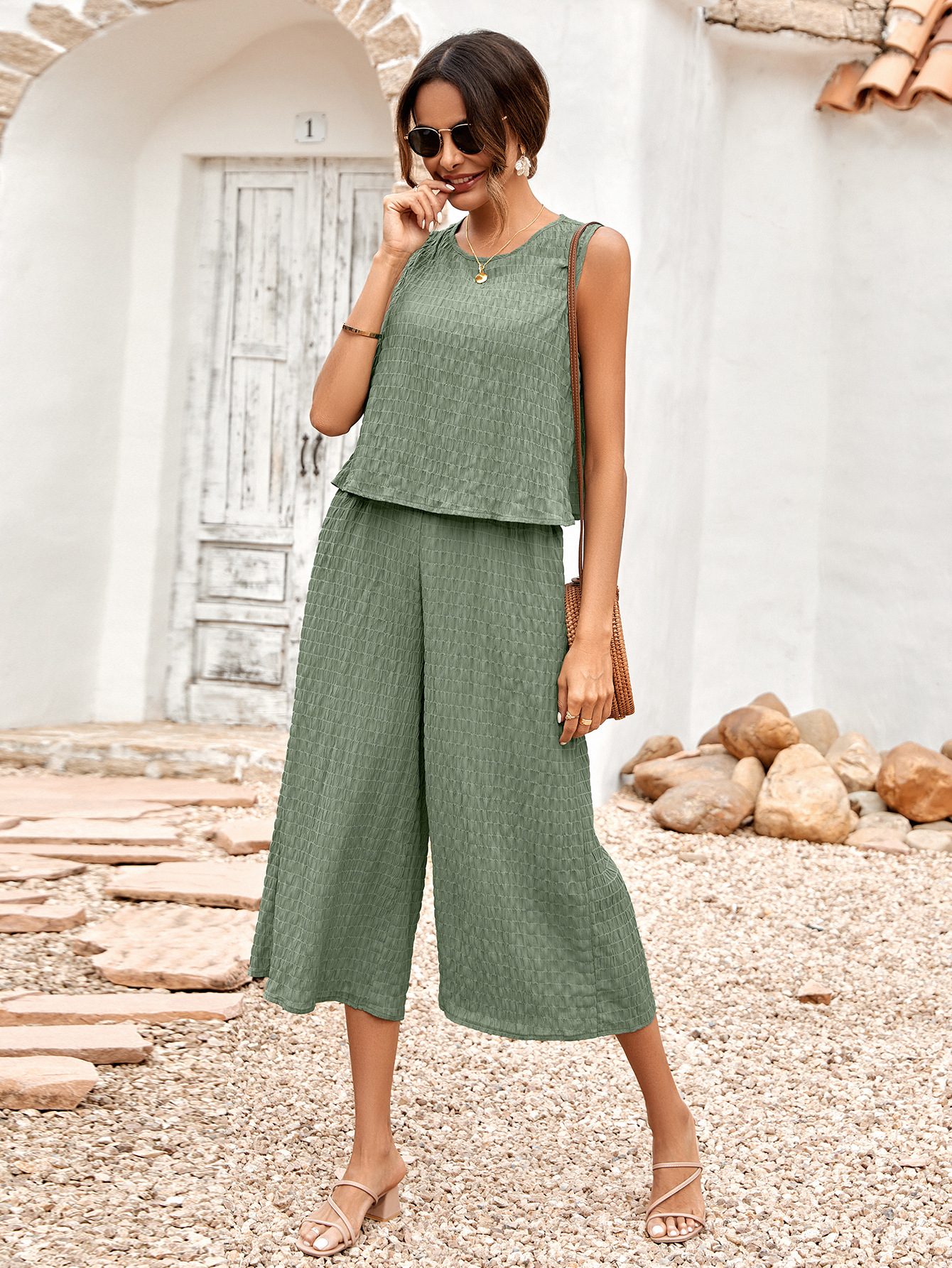 Loose Sleeveless Ladies Jumpsuit