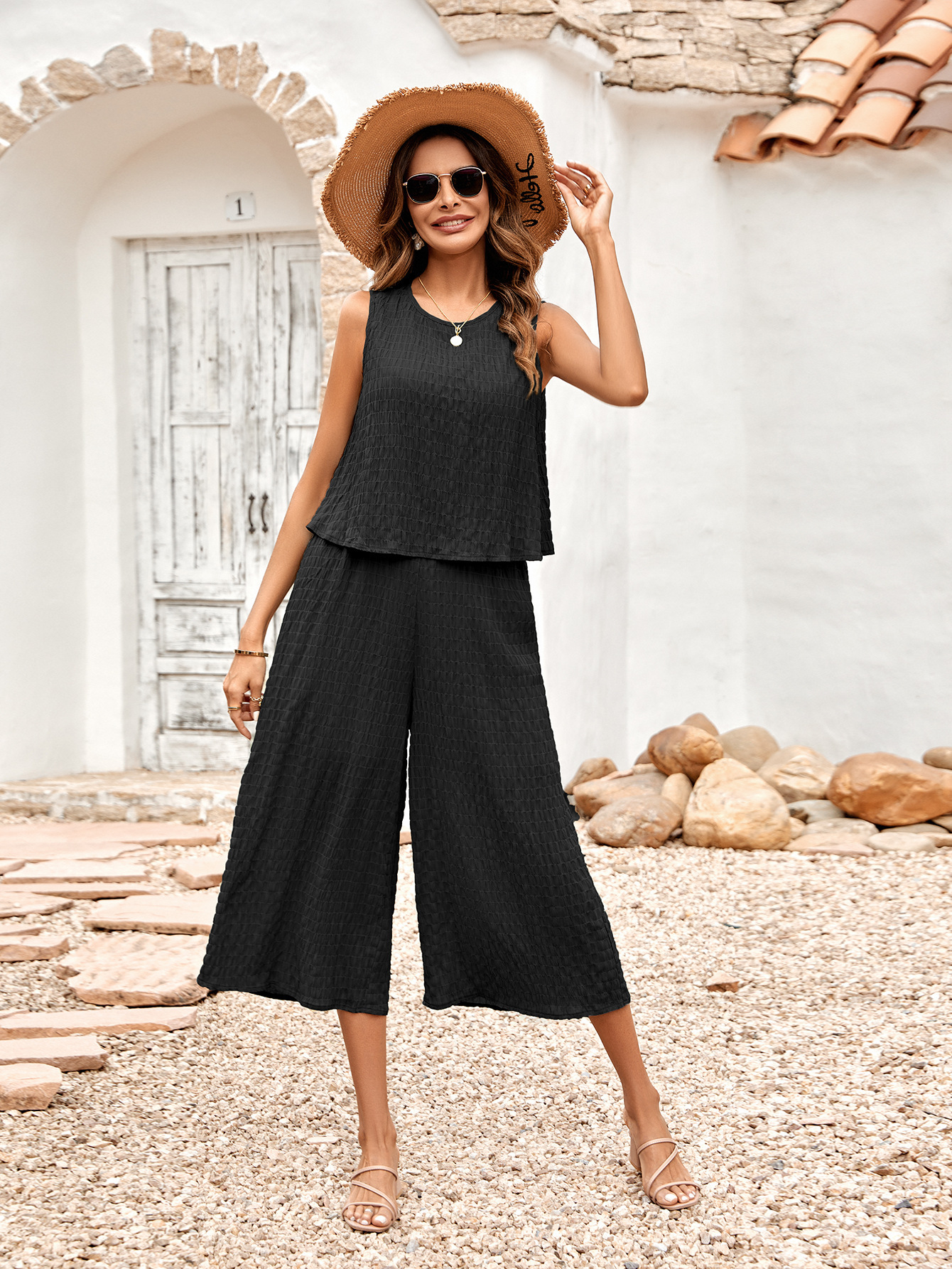 Loose Sleeveless Ladies Jumpsuit