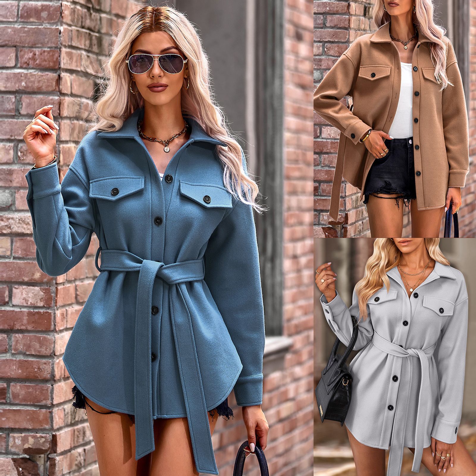 Fashion lace wool jacket