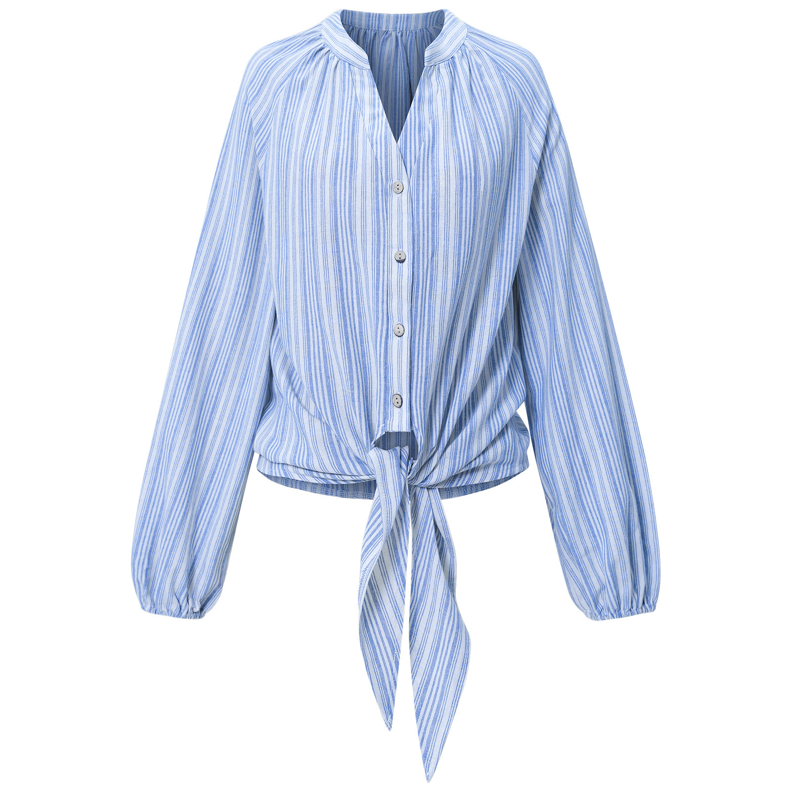 Fashion slim V-neck shirt