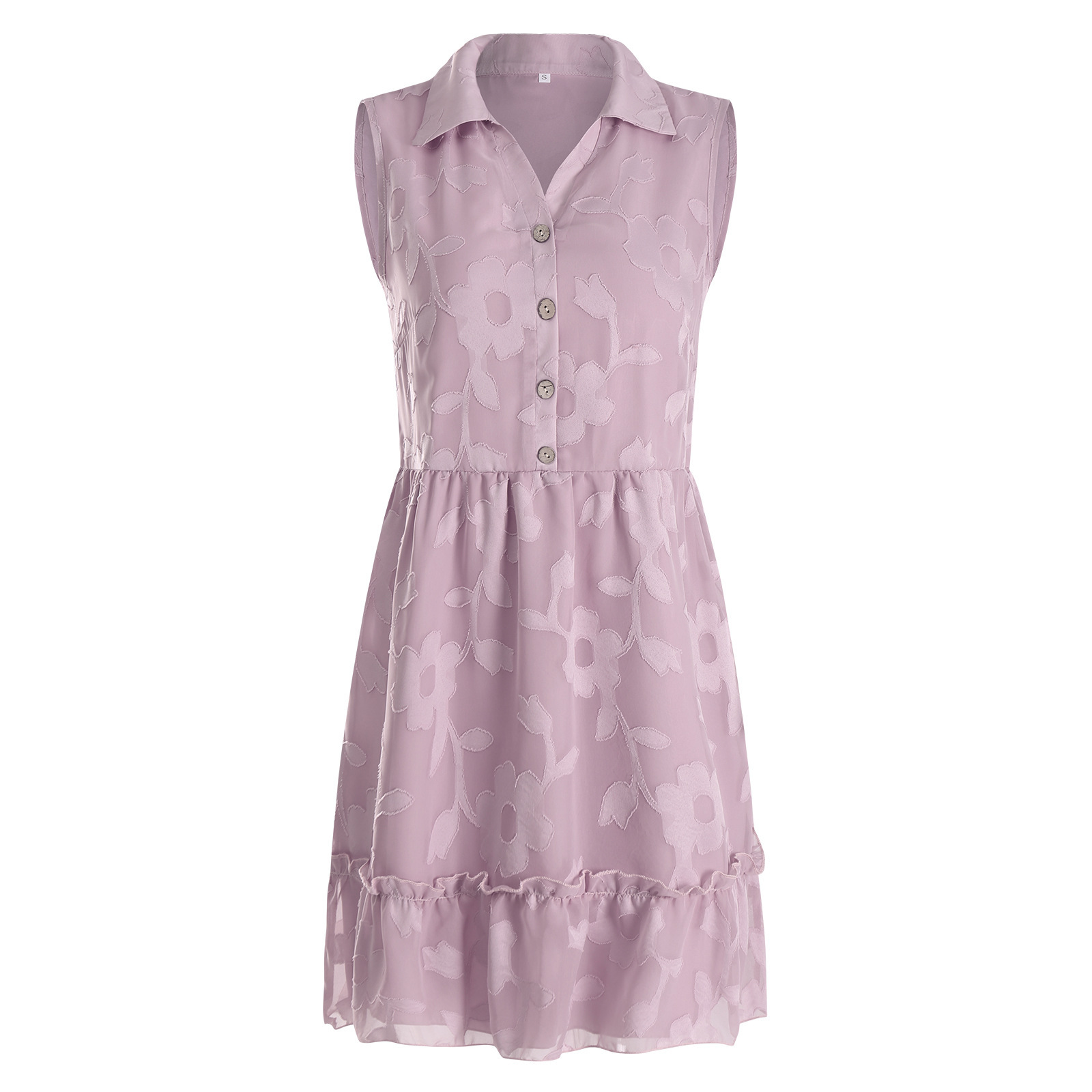 Trendy Jacquard Solid Dress