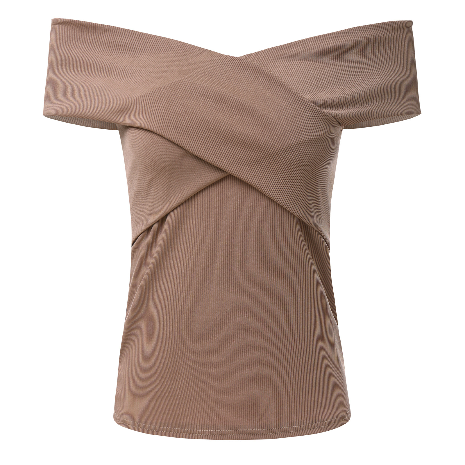 women's slim off shoulder top