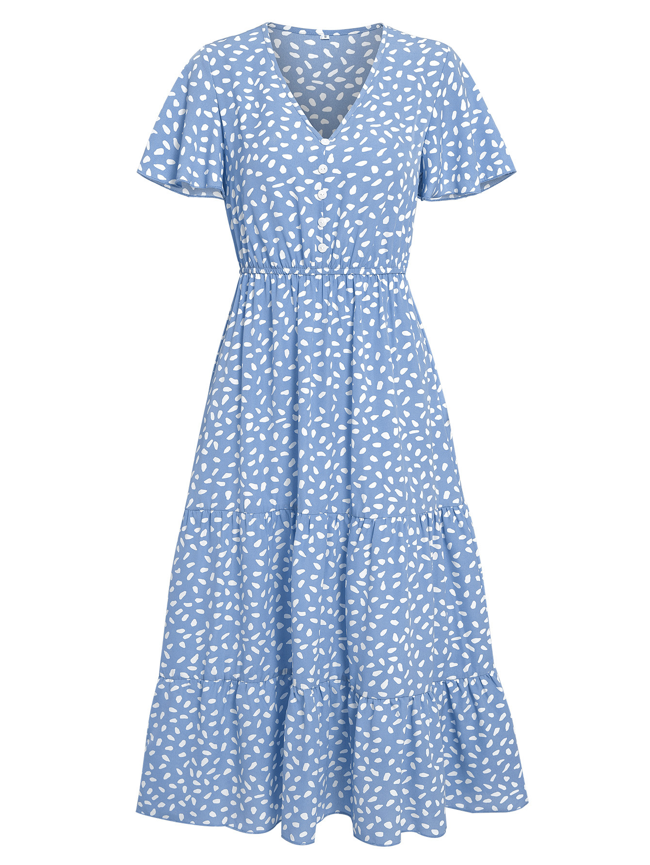 women's spring summer printed dress