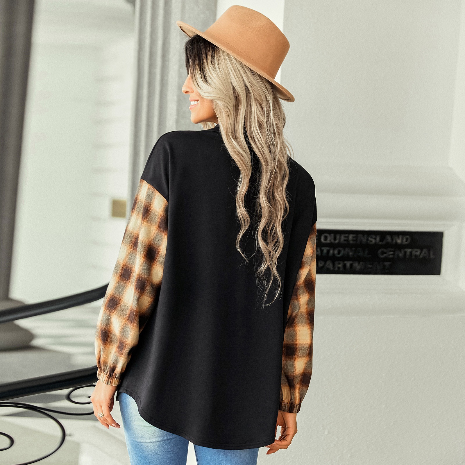 Women's lapel loose shirt