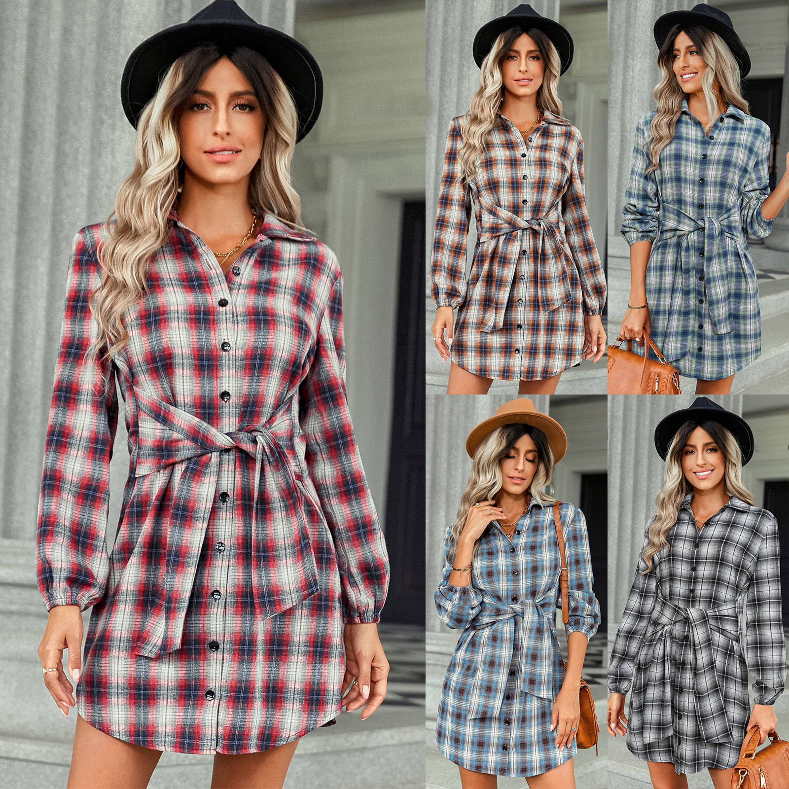 Women's plaid dress